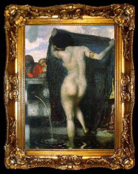 framed  Franz von Stuck Susanna Bathing, ta009-2